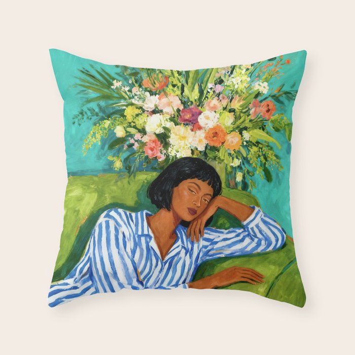 Luxury is having time to waste Throw Pillow Gallery Image 1