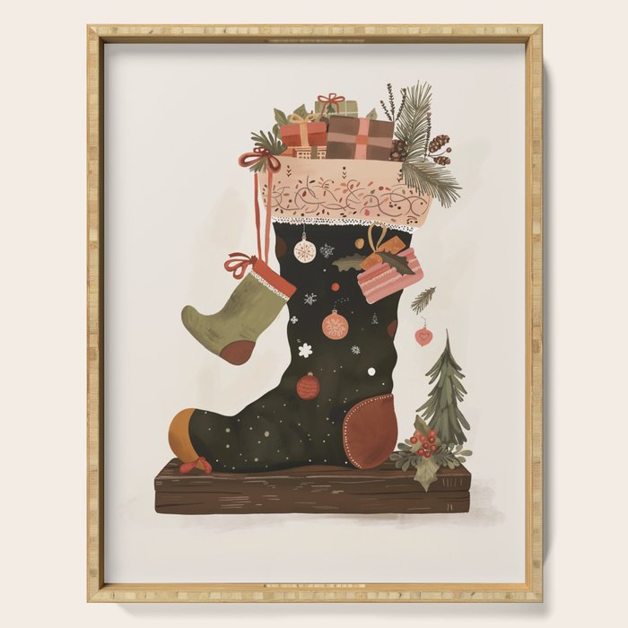 Joyful Stockings Serving Tray Gallery Image 1