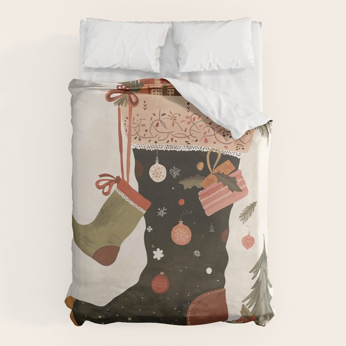 Joyful Stockings Duvet Cover Gallery Image 1