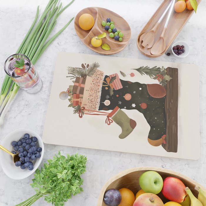 Joyful Stockings Cutting Board Gallery Image 2