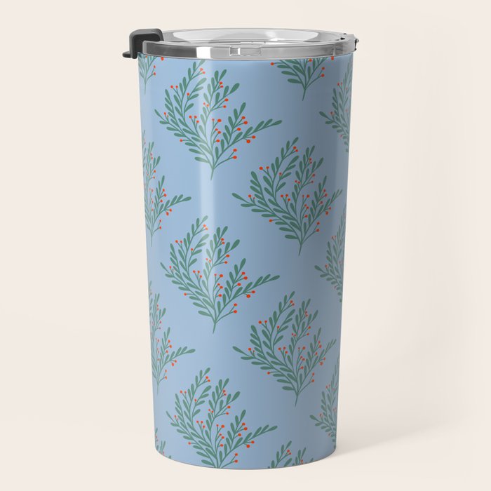 Seasonal branches with berries Travel Mug Gallery Image 3