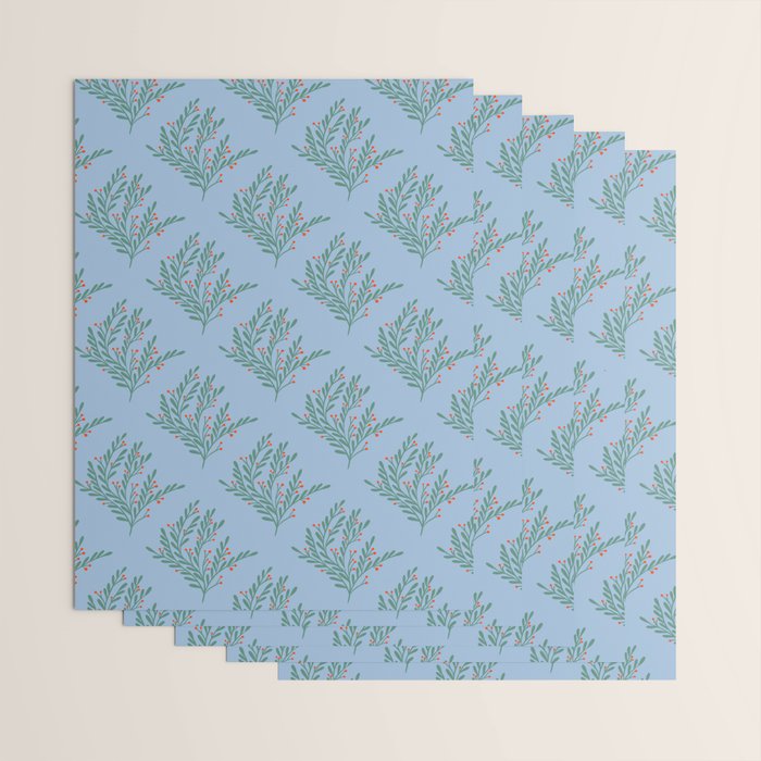 Seasonal branches with berries Wrapping Paper Gallery Image 3