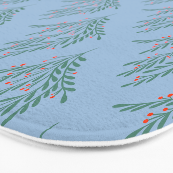 Seasonal branches with berries Bath Mat Gallery Image 3