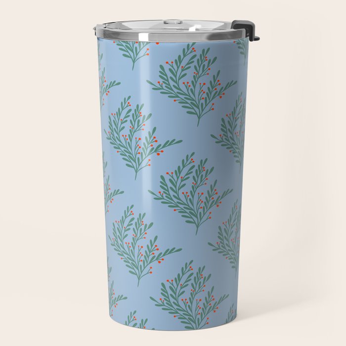Seasonal branches with berries Travel Mug Gallery Image 2