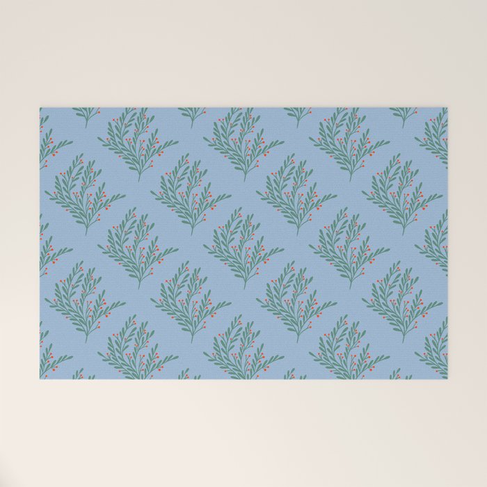 Seasonal branches with berries Welcome Mat Gallery Image 1