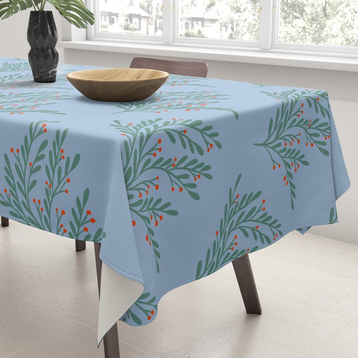 Seasonal branches with berries Tablecloth Gallery Image 3