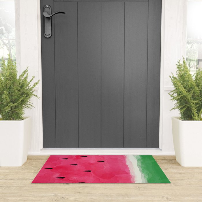 Watermelon Abstract Welcome Mat Gallery Image 3