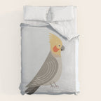 Whimsy Cockatiel Duvet Cover Gallery Image 6