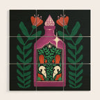 Purple Crystal Potion Wood Wall Art Gallery Image 1
