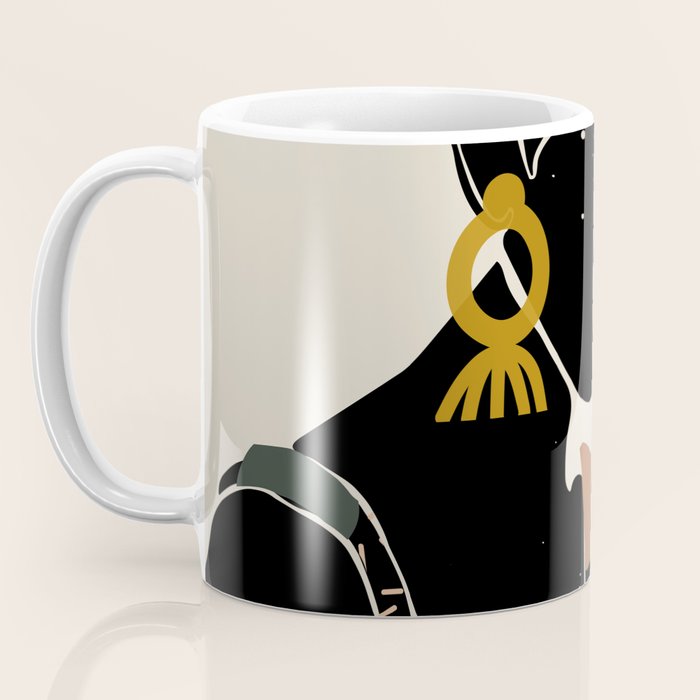 Black Hair No. 6 Coffee Mug Gallery Image 3