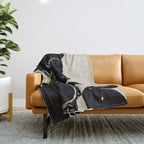 Black Hair No. 6 Throw Blanket Gallery Image 1