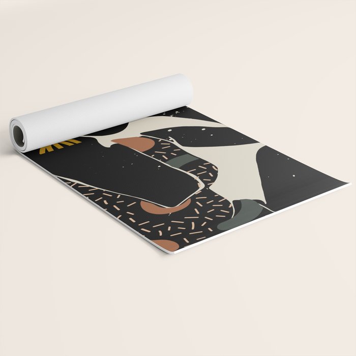 Black Hair No. 6 Yoga Mat Gallery Image 2