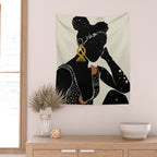 Black Hair No. 6 Wall Tapestry Gallery Image 2