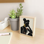 Black Hair No. 6 Mini Art Print Gallery Image 2