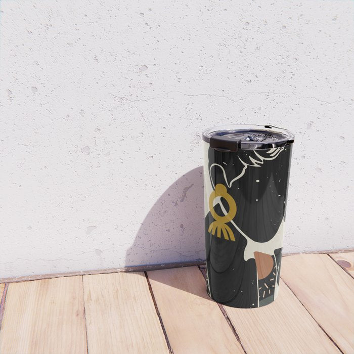 Black Hair No. 6 Travel Mug Gallery Image 4