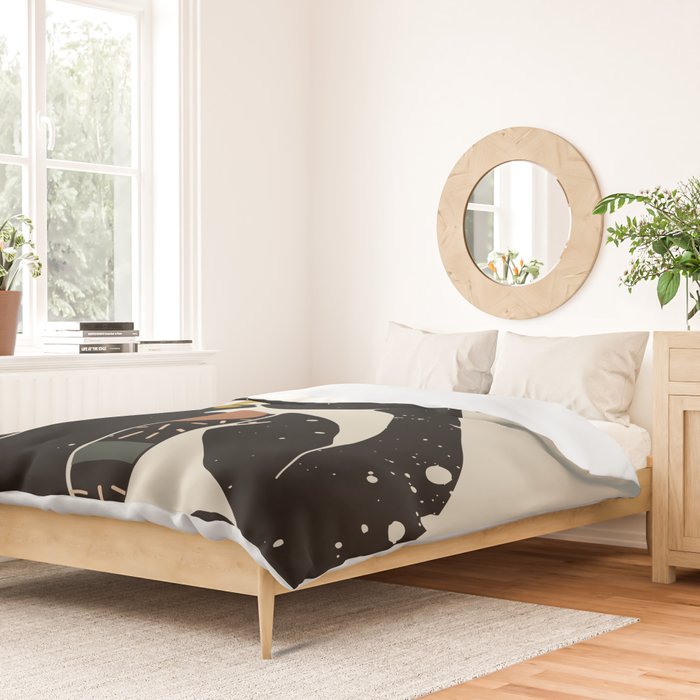 Black Hair No. 6 Duvet Cover Gallery Image 2