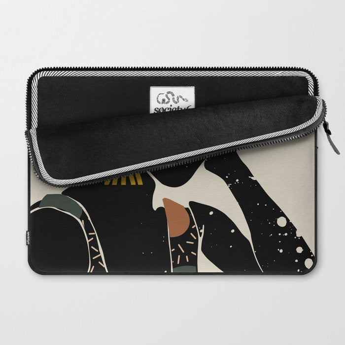 Black Hair No. 6 Laptop Sleeve Gallery Image 2