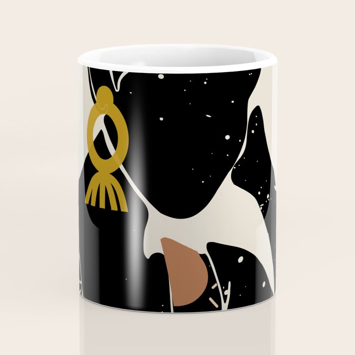 Black Hair No. 6 Coffee Mug Gallery Image 4