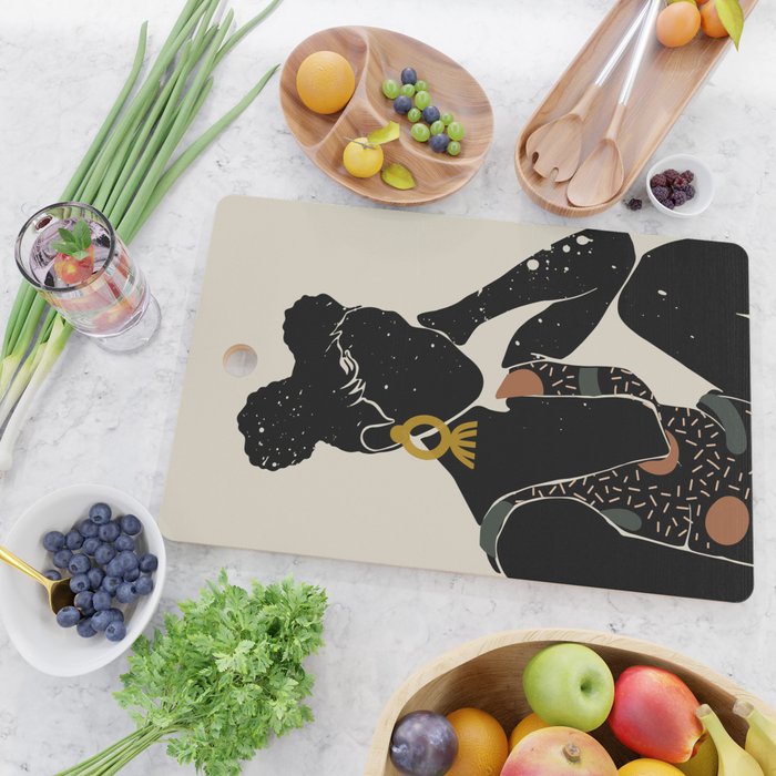 Black Hair No. 6 Cutting Board Gallery Image 2