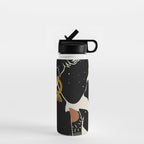 Black Hair No. 6 Water Bottle Gallery Image 1