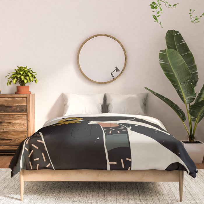 Black Hair No. 6 Comforter Gallery Image 3