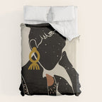 Black Hair No. 6 Duvet Cover Gallery Image 6