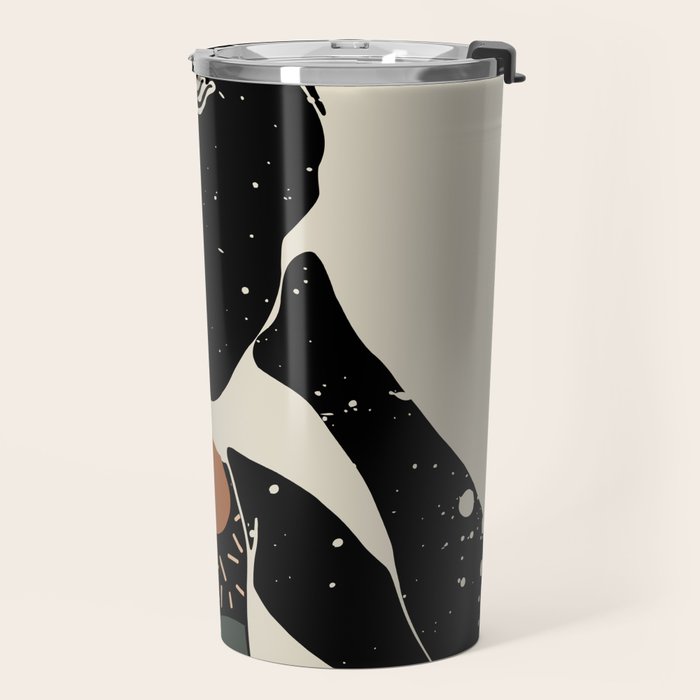 Black Hair No. 6 Travel Mug Gallery Image 2