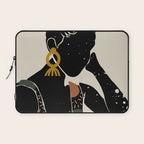Black Hair No. 6 Laptop Sleeve Gallery Image 1