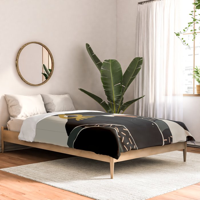 Black Hair No. 6 Comforter Gallery Image 2