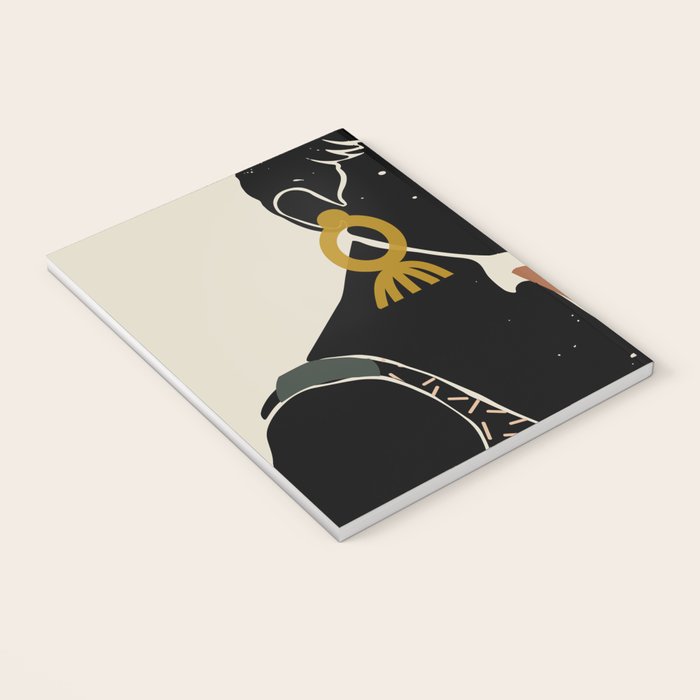 Black Hair No. 6 Notebook Gallery Image 3