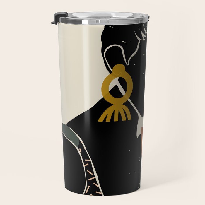 Black Hair No. 6 Travel Mug Gallery Image 3
