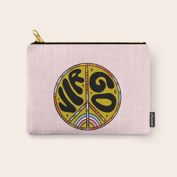Virgo Peace Sign Carry All Pouch Gallery Image 1