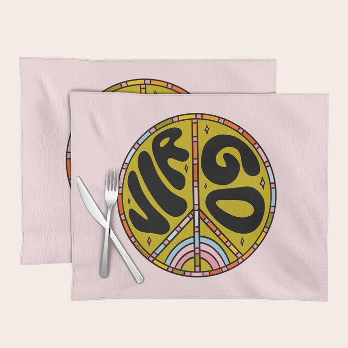 Virgo Peace Sign Placemat Gallery Image 1