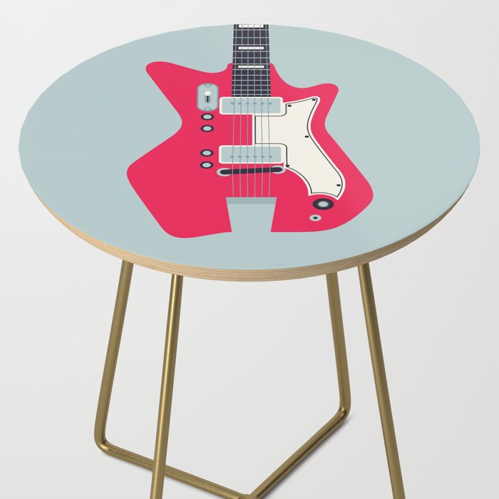 Retro 60s Surf Rock Electric Guitar - Slate Side Table Gallery Image 2