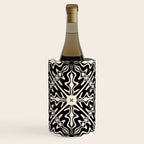 Murcia Spanish Tile Pattern in Black and Almond Cream Wine Chiller Gallery Image 3