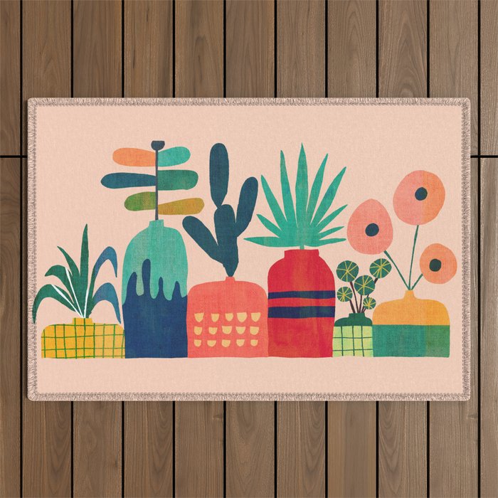 Plant mania Outdoor Rug Gallery Image 1