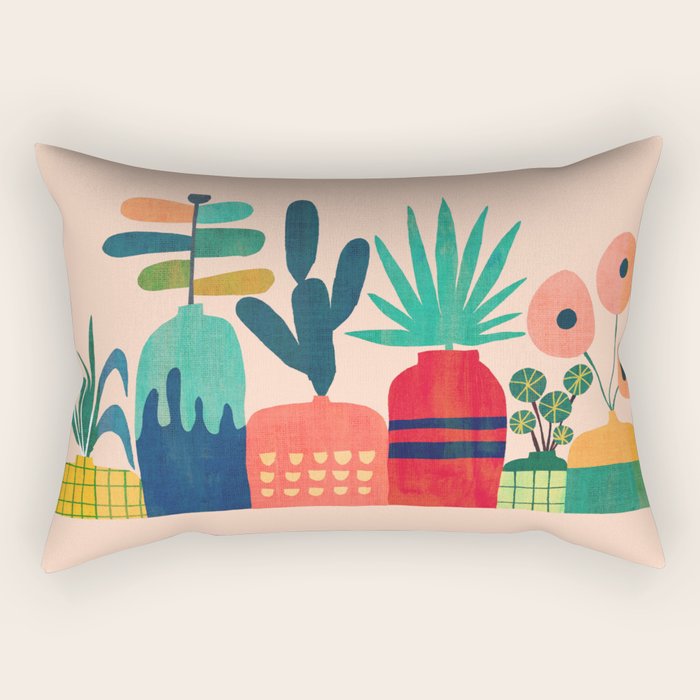 Plant mania Rectangular Pillow Gallery Image 2