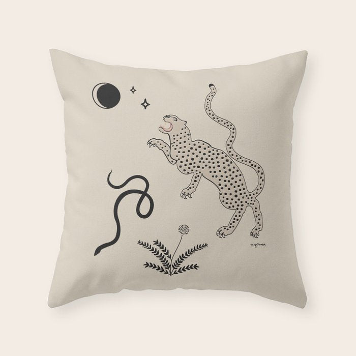 Desert Prey Throw Pillow Gallery Image 1