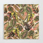 Wild jungle botanical leaves 63 Wood Wall Art Gallery Image 1