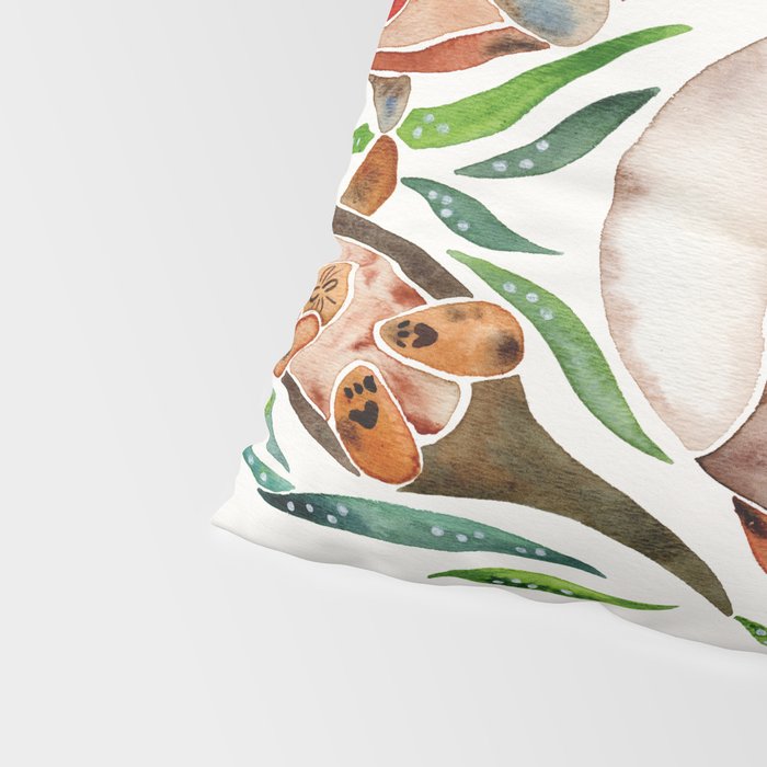 Five Otters - Green Seaweed Pillow Sham Gallery Image 4
