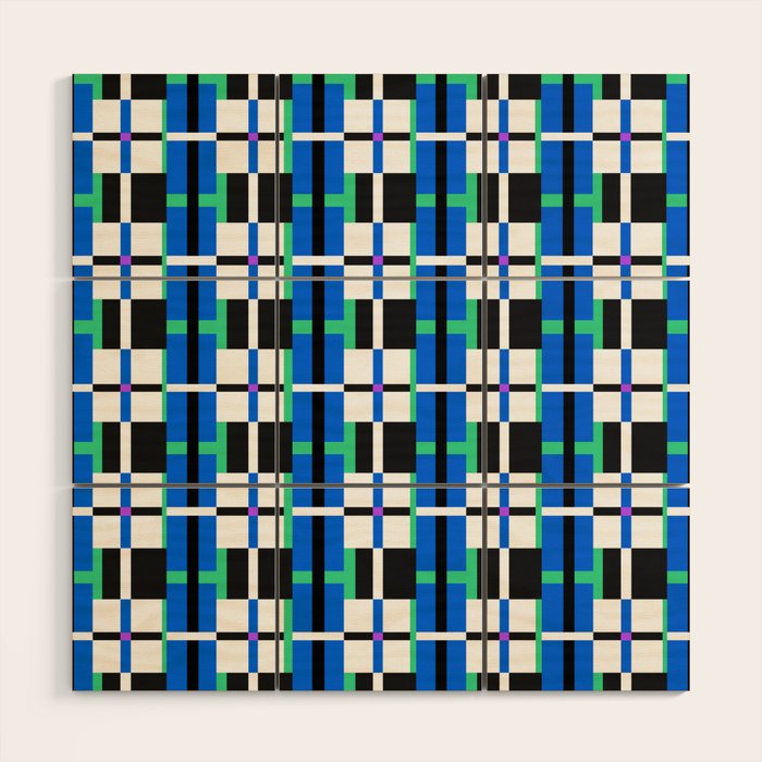 Blod Linear Aesthetics B Wood Wall Art Gallery Image 1