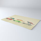 Dinosaurs Ride Cars Rug Gallery Image 3