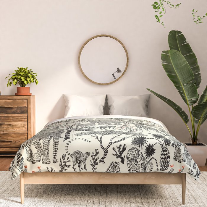 Wildlife Safari black ´n white Comforter Gallery Image 3