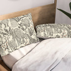 Wildlife Safari black ´n white Pillow Sham Gallery Image 2