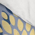 Modern Flowers Print, Yellow, White and Blue Comforter Gallery Image 4