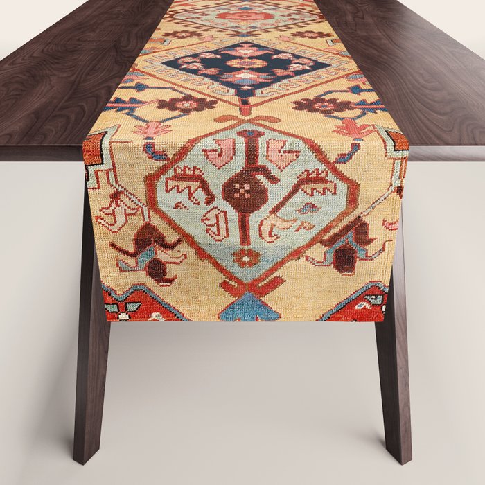 Bakhshaish Azerbaijan Northwest Persian Long Rug Print Table Runner Gallery Image 1