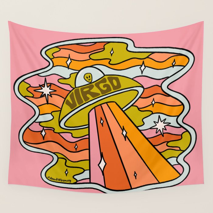 Virgo UFO Wall Tapestry Gallery Image 1