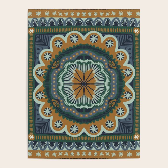 Winter Symmetric Pattern Poster Gallery Image 1