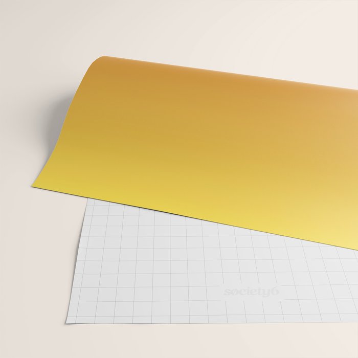 OMBRE RUST YELLOW COLOR Wrapping Paper Gallery Image 2