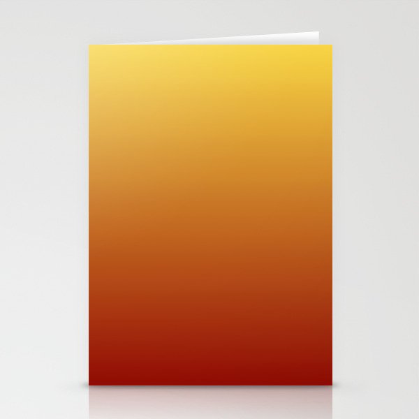 OMBRE RUST YELLOW COLOR Stationery Card Gallery Image 2